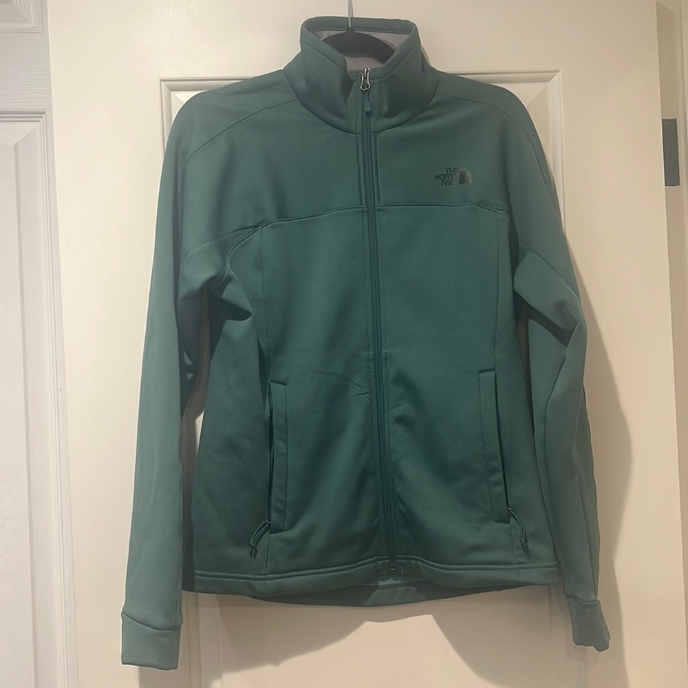 Women’s Green The North Face zip up